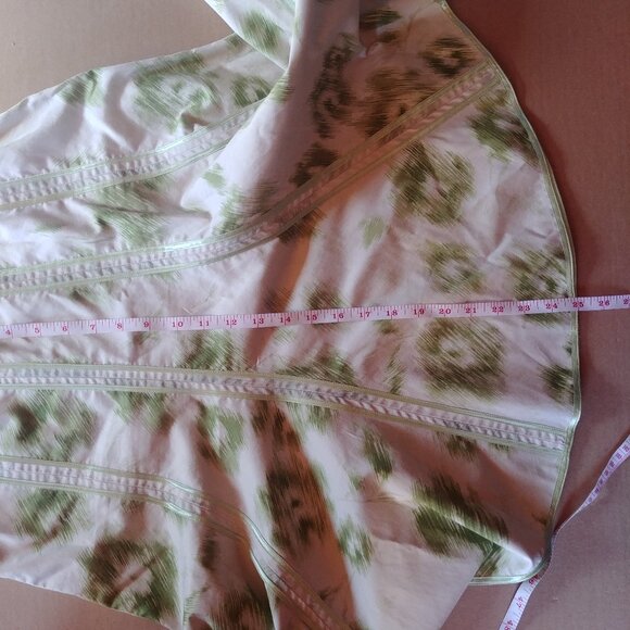 4/$20 "Just Below Waist" 100% cotton abstract print flared skirt ribbons sz 8 - Picture 10 of 11